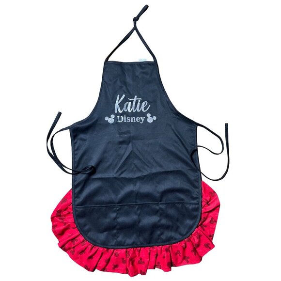 Women’s Personalized “Katie” Disney Minni Mouse Apron - Picture 1 of 5